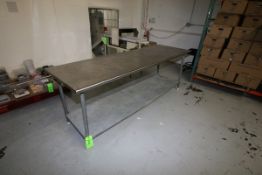 Dual Level S/S Table, 96" L x 30" W x 35" H ***Located in NY***