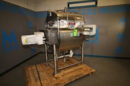 APV Crepaco Blender, S/N G-5090 with Aprox. 20 Cubic Ft., Jacketed Trough, Dual Wing Mixing Blade