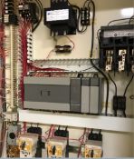 Control Panel with Allen Bradley SLC 500 PLC, (3) Allen Bradley Model CAT-190-CP540 with 10 Amp