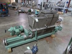 Lump Breaker/Hopper, Stainless Steel wet parts, with Hoper/Auger Feeder and Moyne style pump with