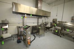 S/S Continuous Fryer with Exhaust and Fire Suppression System, Fryer Approx. 15' x 4',