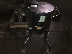 Pfizer 70 Liter Stainless Steel Mix Tank on casters and Built-In attachment for lightennin mixers