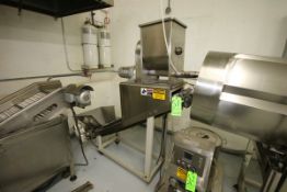 2013 Jinan Eagle Ingredient Feeder / Doser, Type DP-20, Mounted on S/S Incline Conveyor, 11" Wide