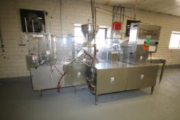 2001 Modern 2 - Lane 60 CPM S/S Cup Filler, Model SL- 1X2, S/N MP455, with 75 mm Change Plates,