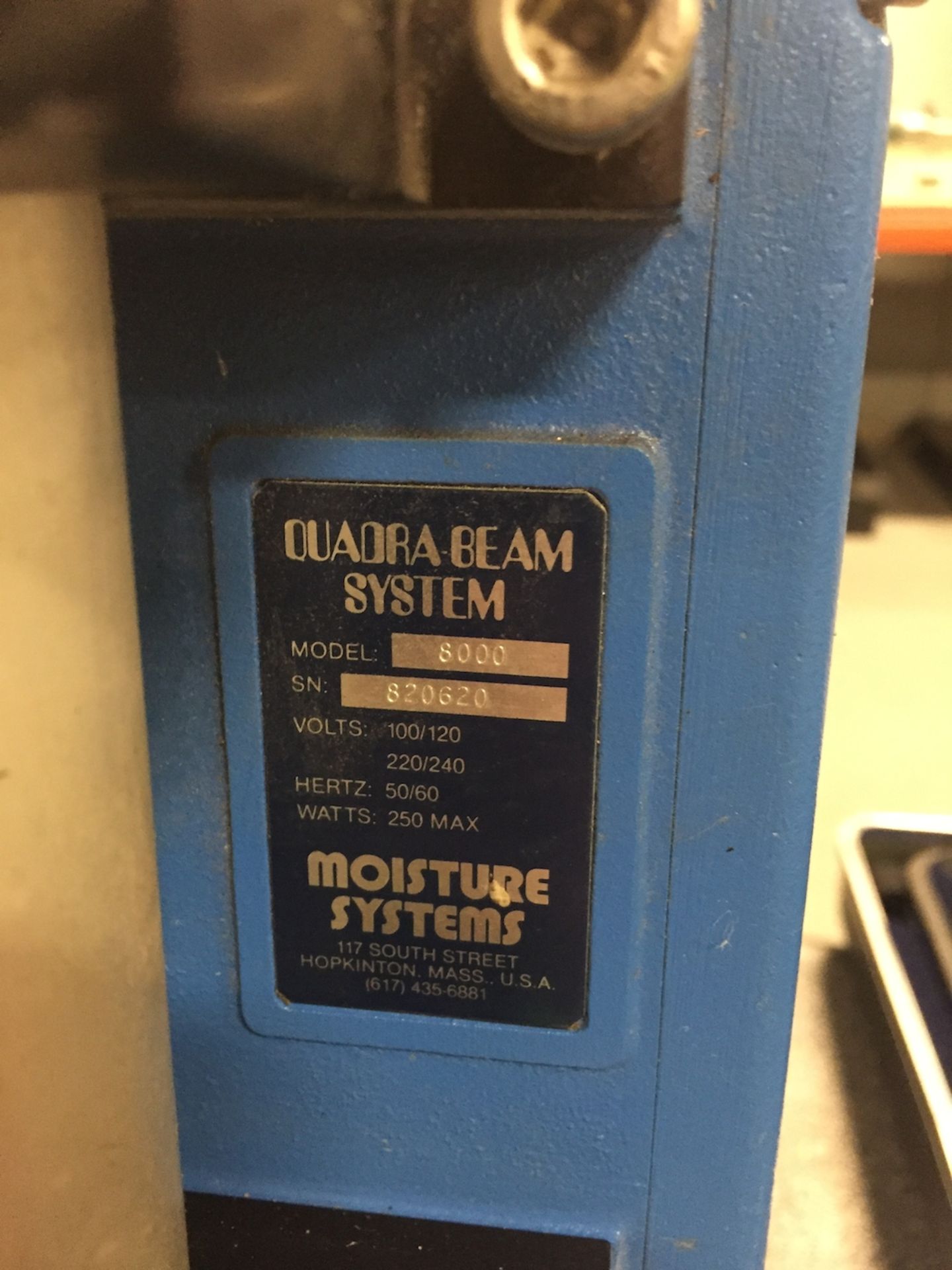 Moisture Systems Micro-Quad 8000 Quadra Beam S/N 820620 - Image 3 of 11