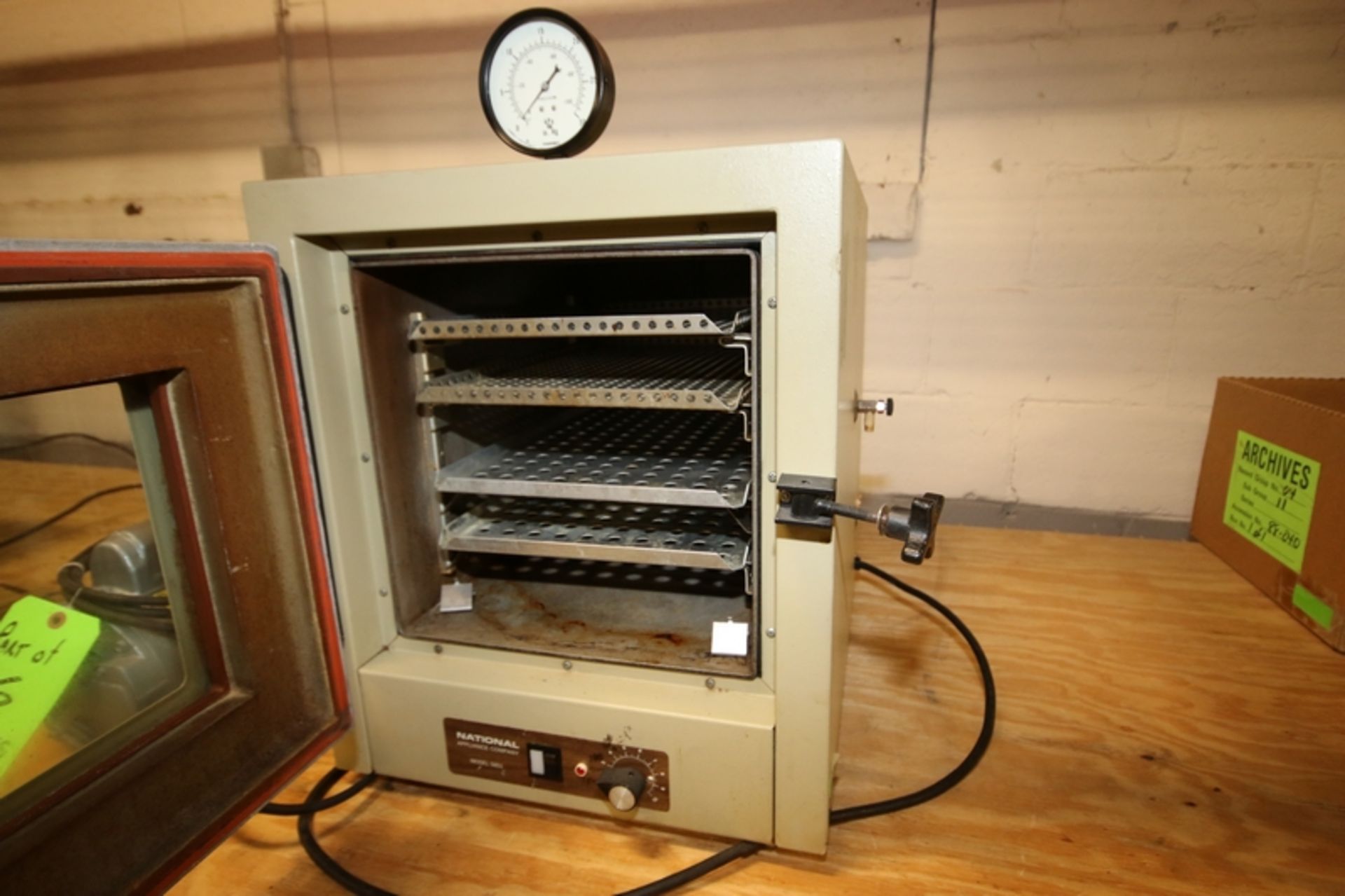 (2) Pcs. National Vacuum Oven, Model 5851-9, S/N 7-79-1347-52 with Gast Vacuum Pump, Model 0823- - Image 2 of 2