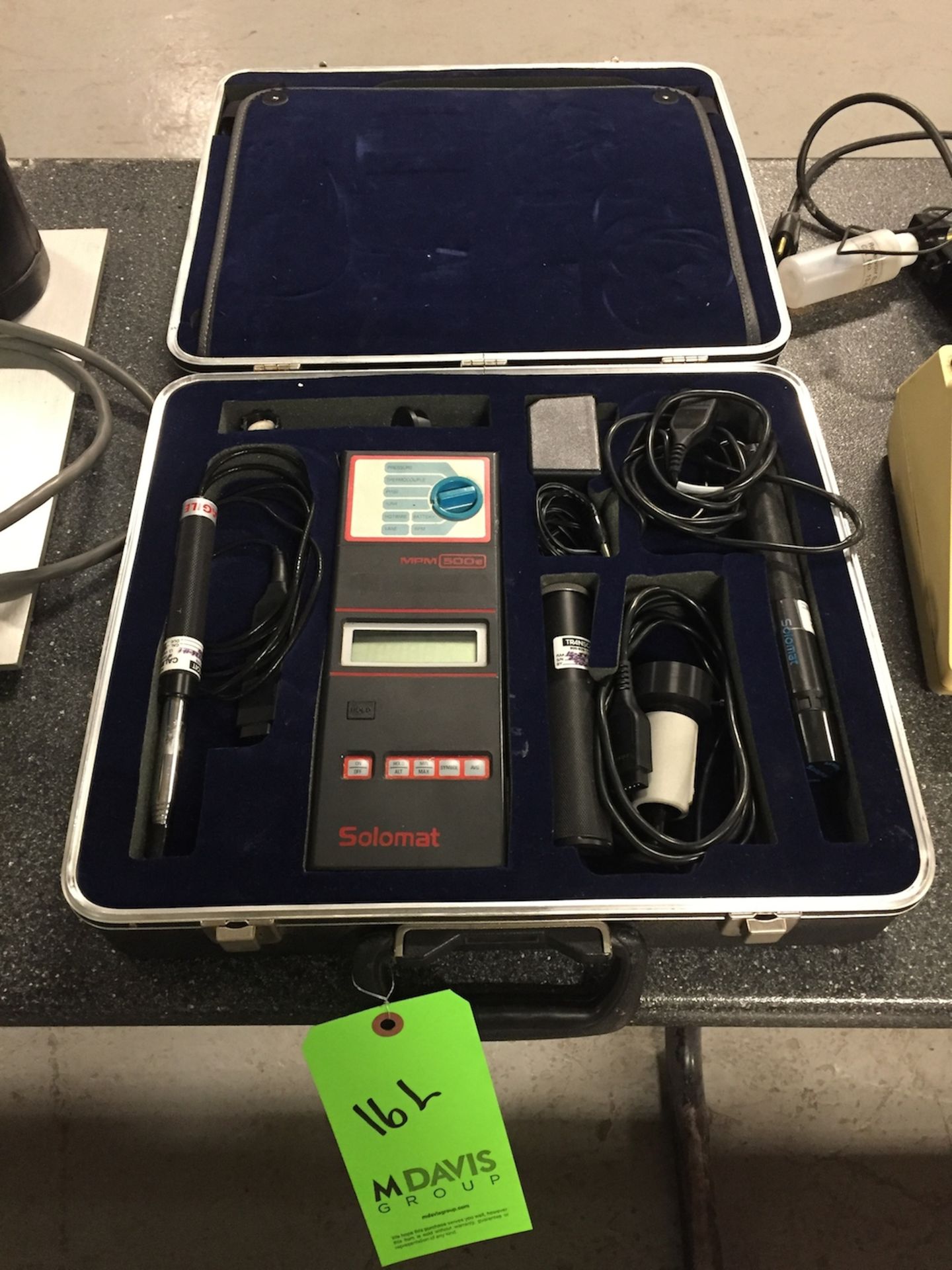 Solomat MPM500E Enviromental Test Kit for humidity, temp., air speed, pressure, and Rpm., w/probes - Image 6 of 7