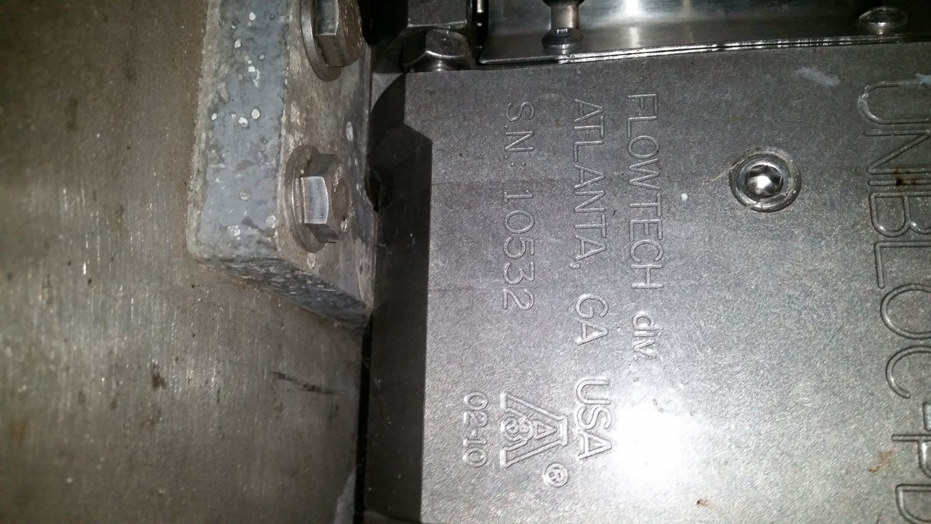 Unibloc Positive Displacement Pump Serial: 10532 2in IN 2in OUTMounted on a Stainless Steel Plate, - Image 6 of 7