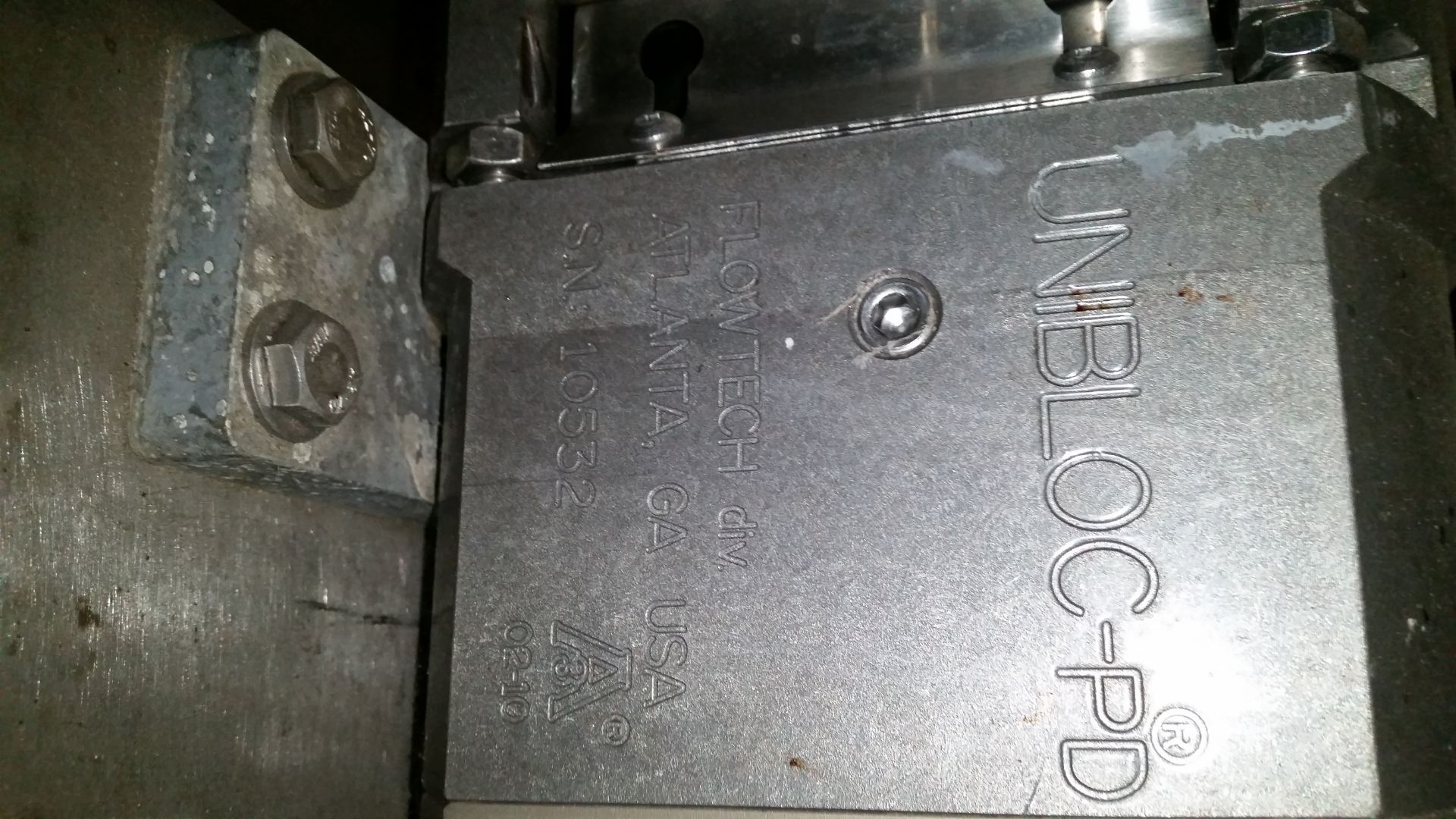 Unibloc Positive Displacement Pump Serial: 10532 2in IN 2in OUTMounted on a Stainless Steel Plate, - Image 5 of 7