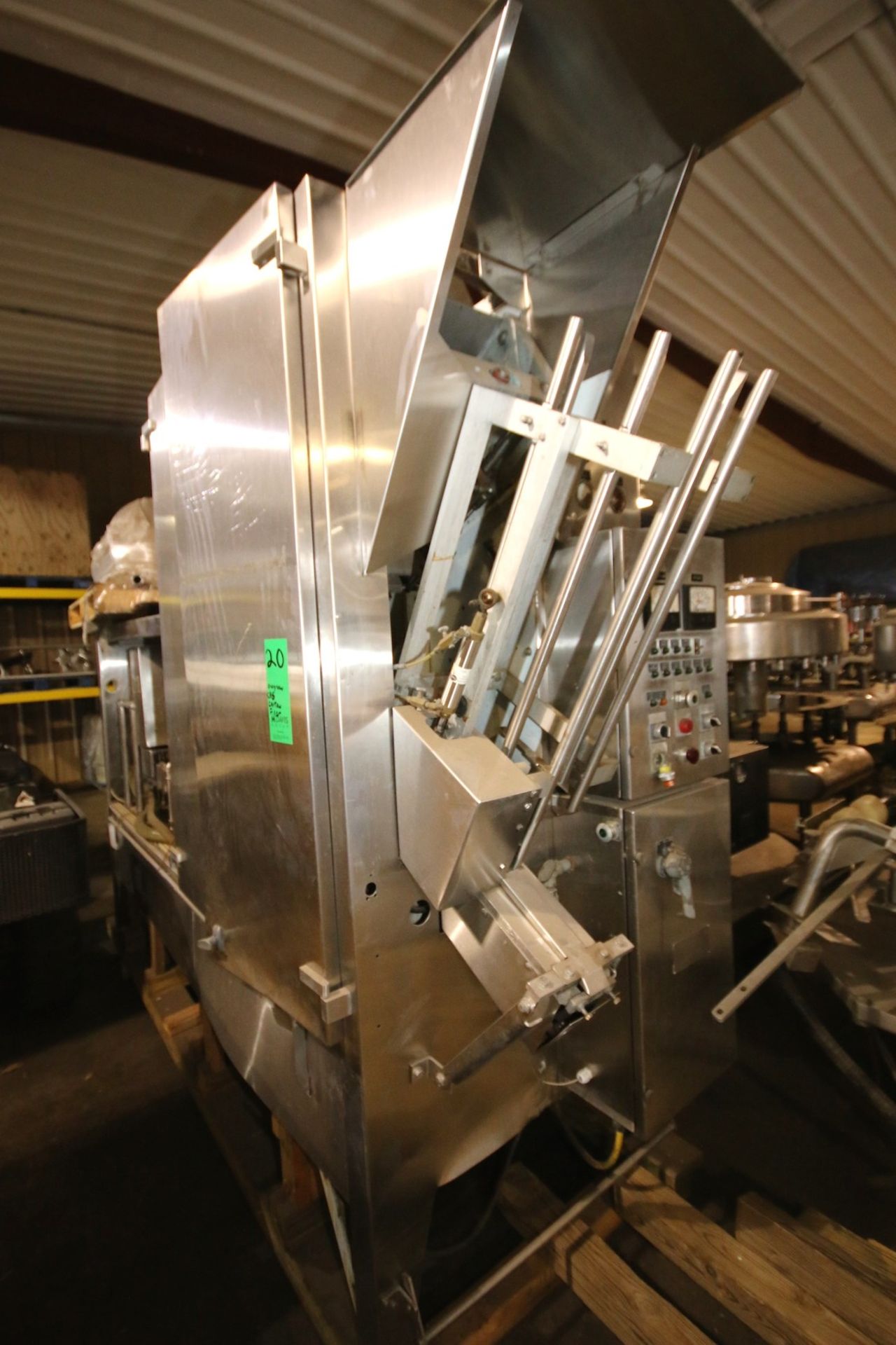 Cherry Burrell Single Lane S/S Carton Filler, Model CH-6, S/N 3715 includes Filler Bowl and Controls