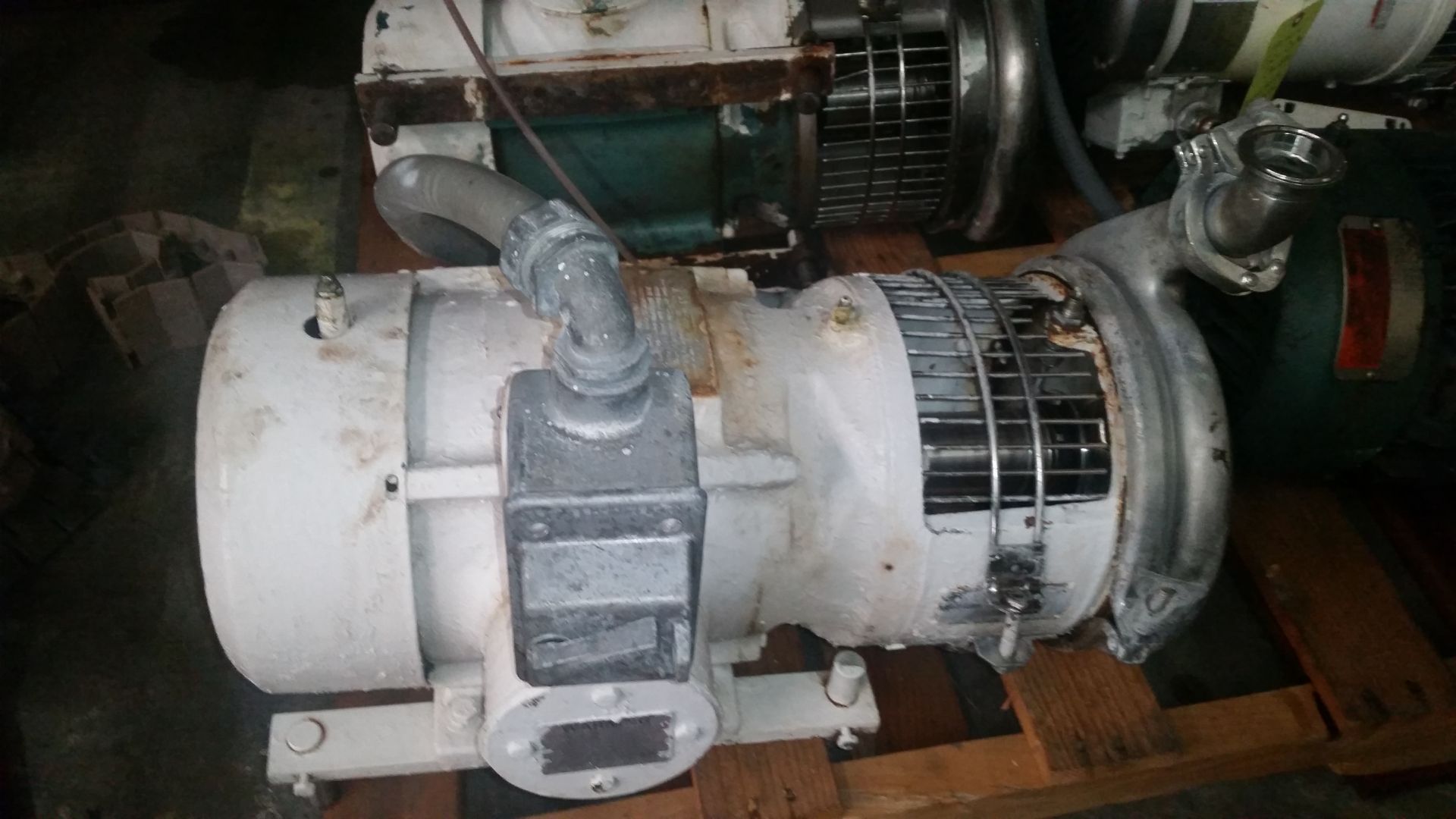 Tri-Clover Centrifugal Pump Model: C218MD18T-S-5-1 Serial S04290 2.5in IN 2in OUTMotor - 5HP 230/460