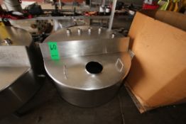 Aprox. 115 Gal. S/S Hinged Lid Balance Tank, Interior Dimensions Aprox. 42" W x 19" Deep (Located in