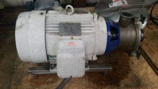 LKH Centrifugal Model: MR-200 Serial: 01-7-26348 3.5in IN 3.5in OUTMotor - 15HP 230/460 Volt 60 Hz 3