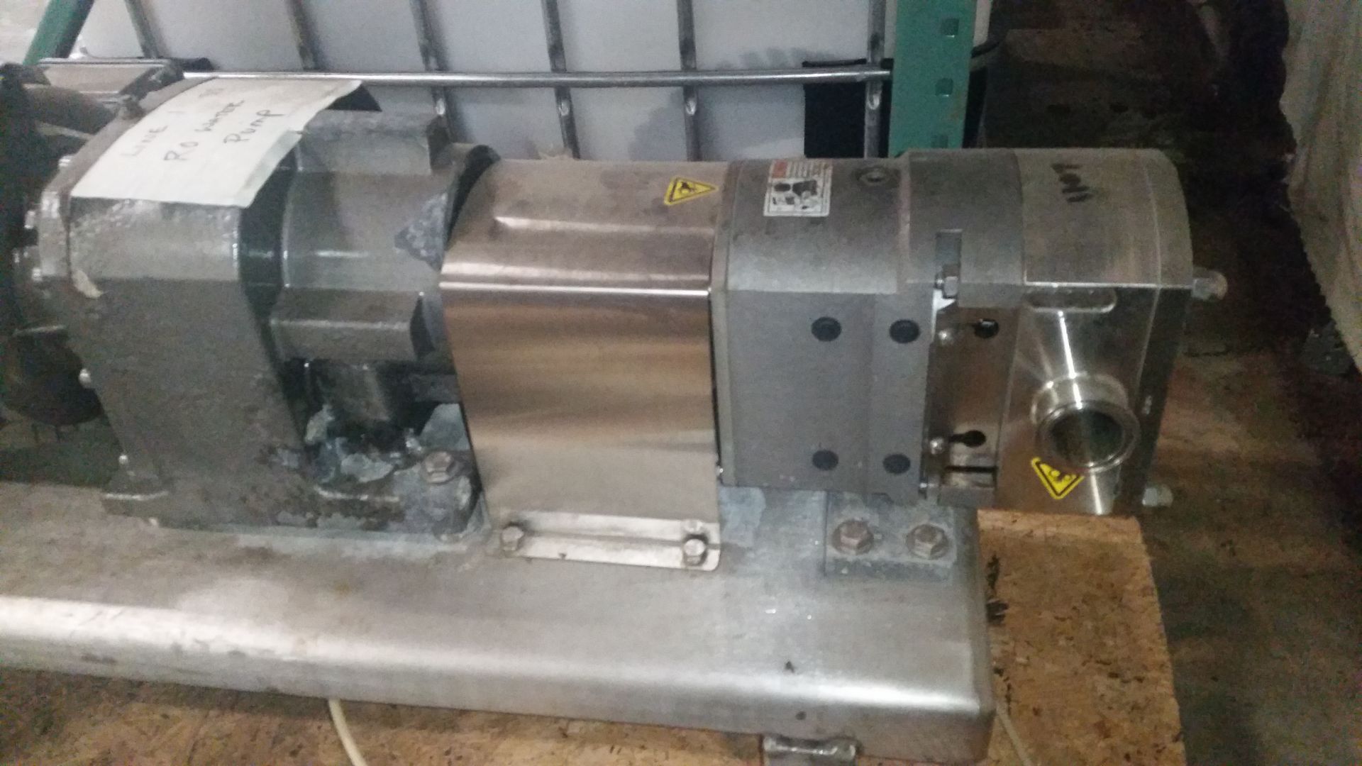 Unibloc Positive Displacement Pump Serial: 10532 2in IN 2in OUTMounted on a Stainless Steel Plate, - Image 2 of 7