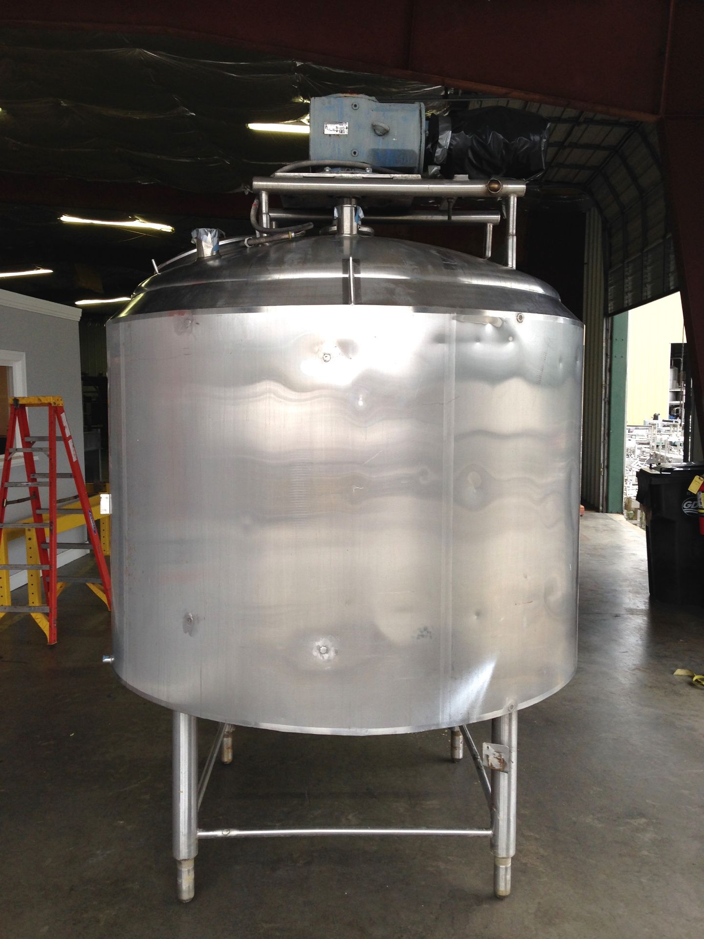 Cherry-Burrell 500 Gallon Jacketed Processor Tank Serial: E-313-90 Year: 1990316L Stainless Steel - Image 4 of 10