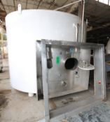 Mueller 3,000 Gal. S/S Silo, Model SVW, S/N D-20021-2 with Horizontal 3-Prop Agitator, Alcove,