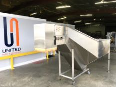Pace 75 Cubic Foot Bottle Hopper for UnscramblerStainless Steel Construction, Last used with Pace