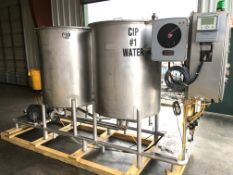 Highland 2 Tank CIP System with Bell and Gossett Heat Exchanger Tank Serial: H19212On a Stainless