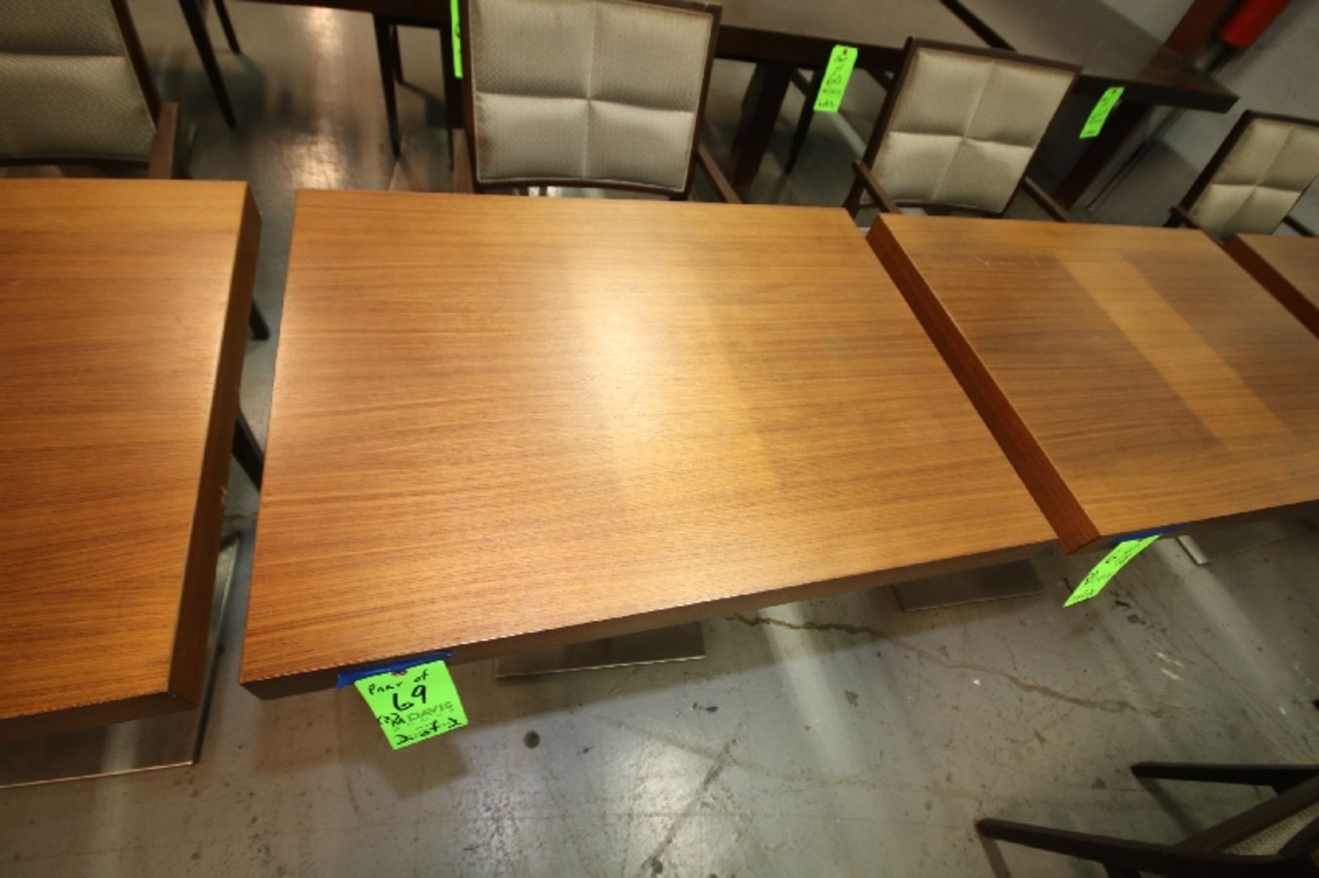 Aprox. 27" x 36" Pine Color Wood Tables - Image 4 of 4