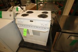 Frigidaire 4-Burner/Self-Cleaning Electric Oven, Model FES355CCSC, S/N NF71705063, 120 v (WHITE)