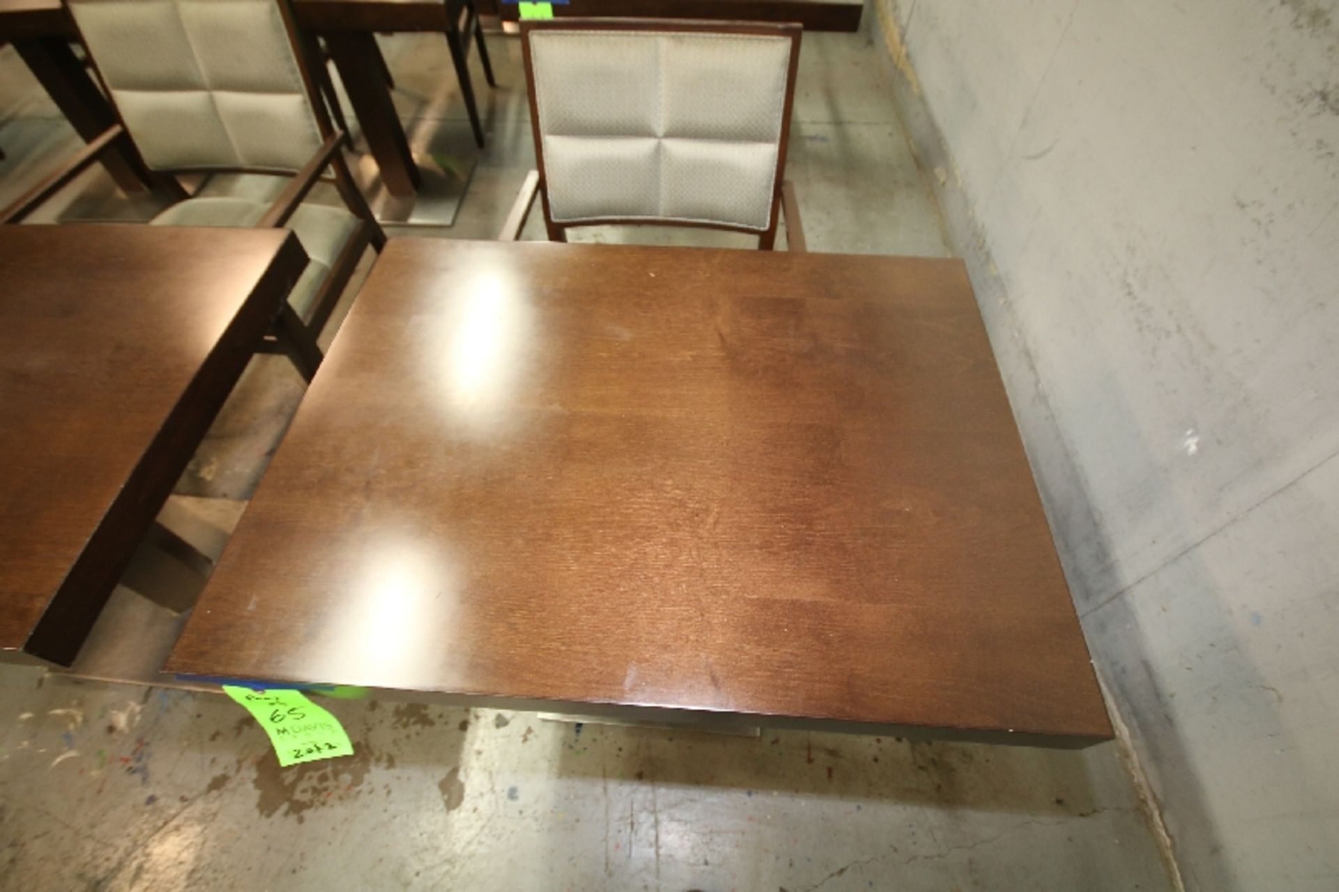 Aprox. 27" x 36" Walnut Color Wood Tables - Image 4 of 4