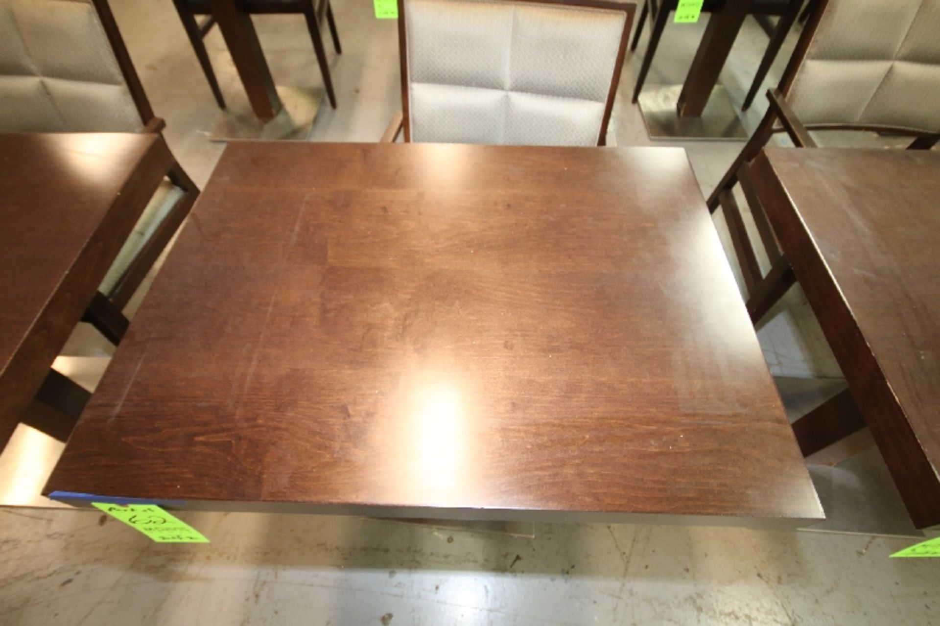 Aprox. 27" x 36" Walnut Color Wood Tables - Image 4 of 4