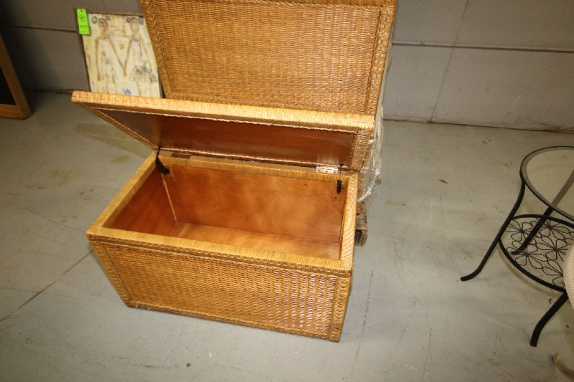 Woodline 36" L x 20" W x 20" D Large Wicker Storage Trunks