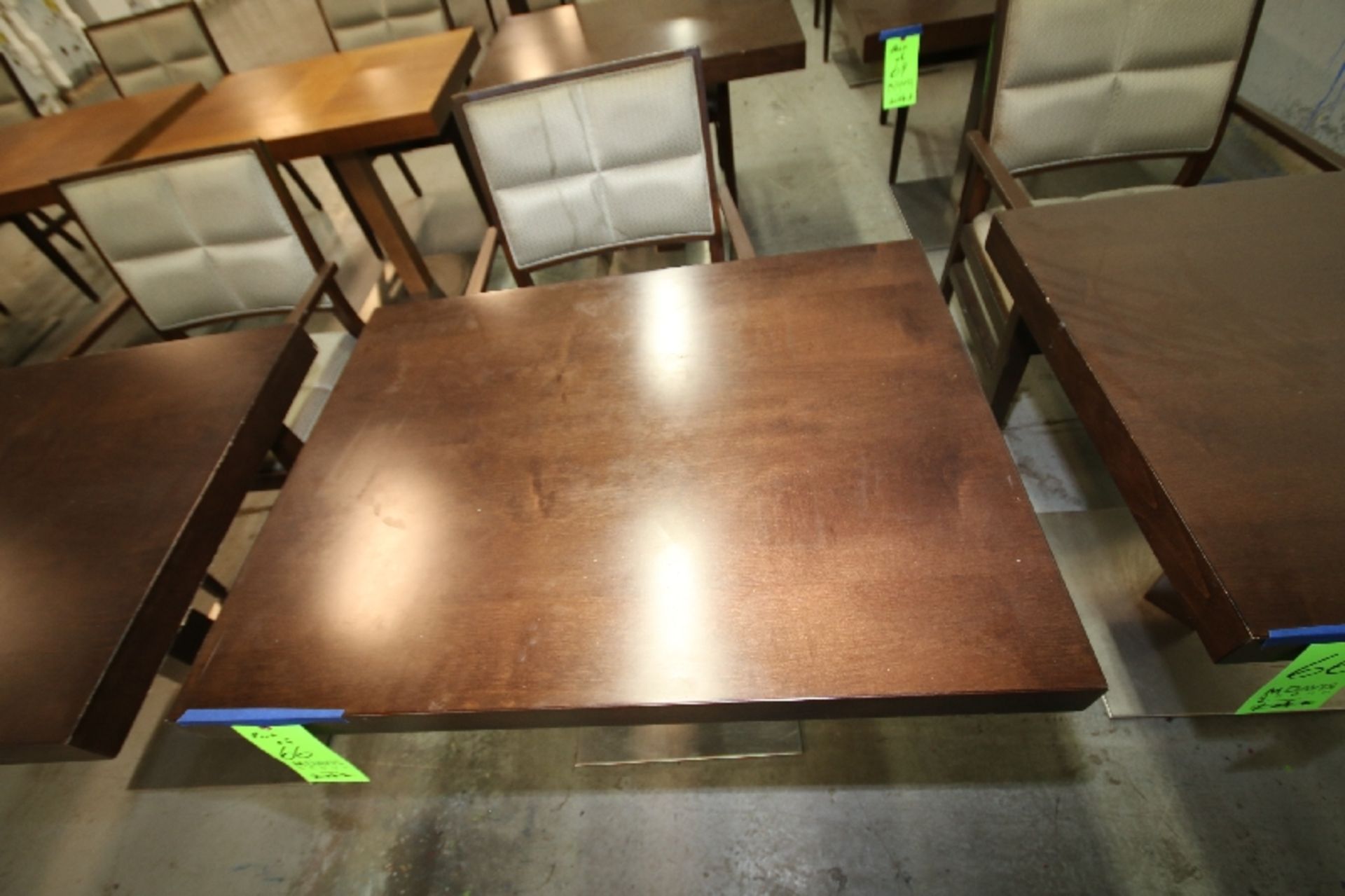 Aprox. 27" x 36" Walnut Color Wood Tables - Image 4 of 4