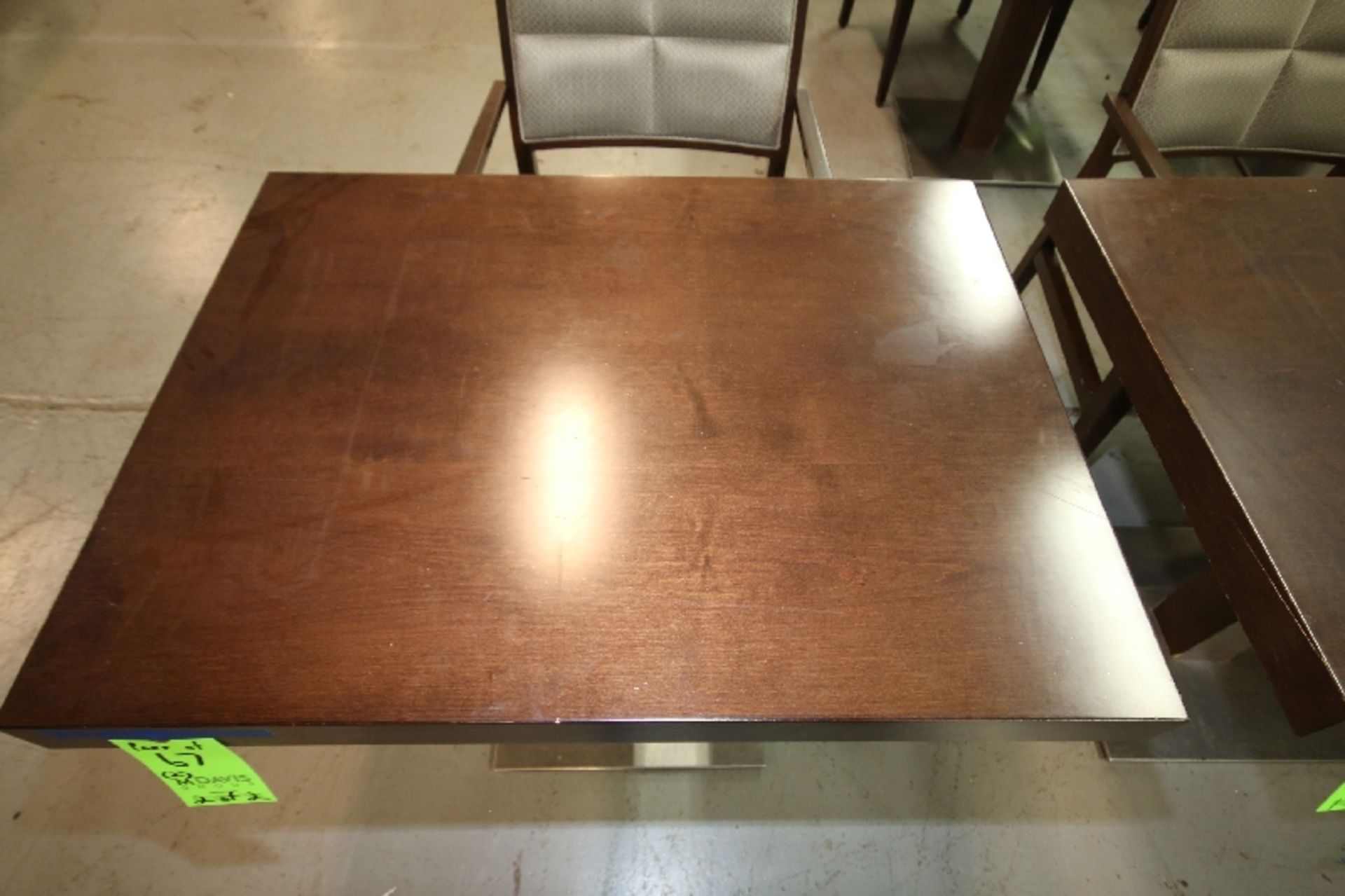 Aprox. 27" x 36" Walnut Color Wood Tables - Image 4 of 4