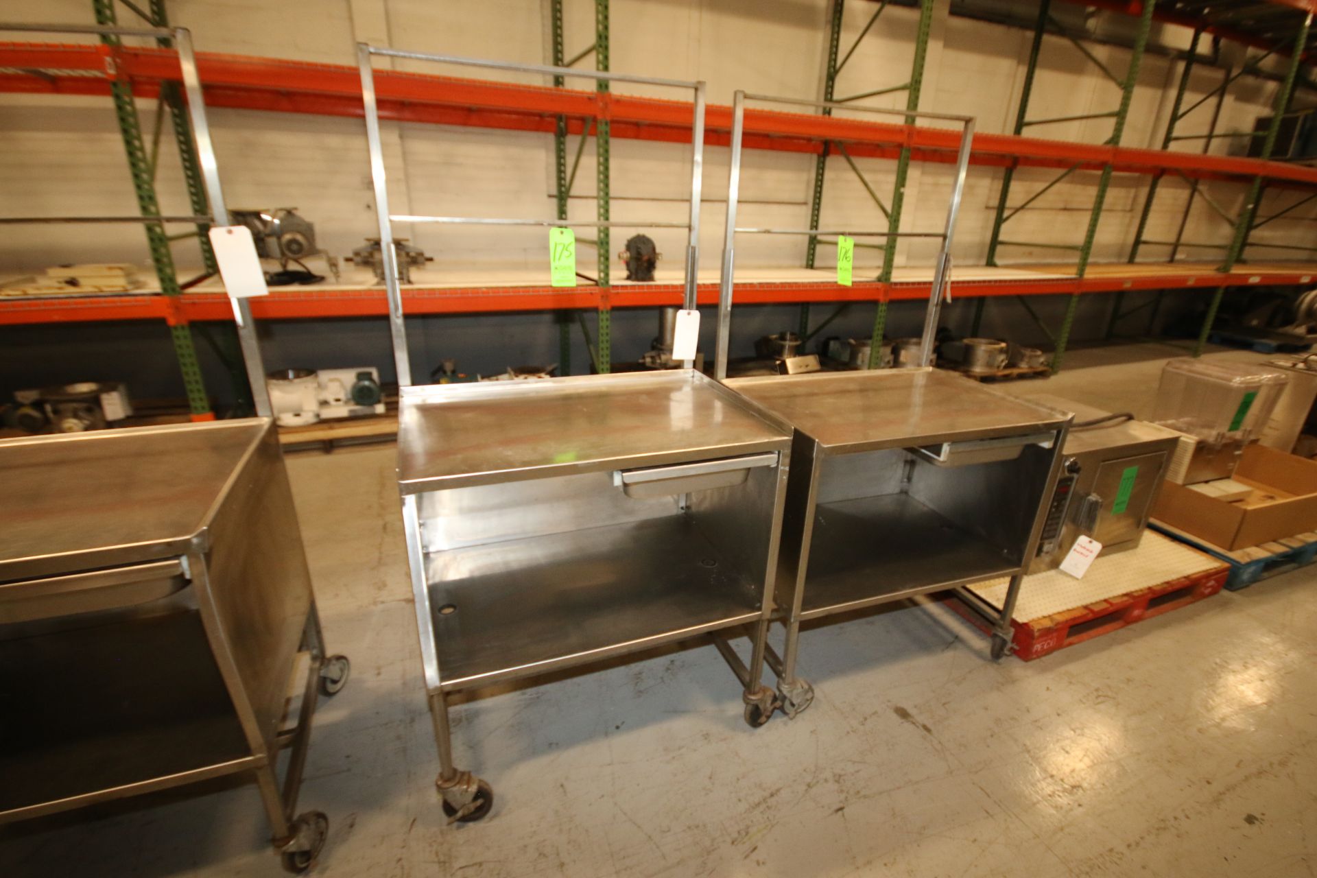 Aprox. 36" L x 24" W S/S Portable Prep/Sample Table with Drawer