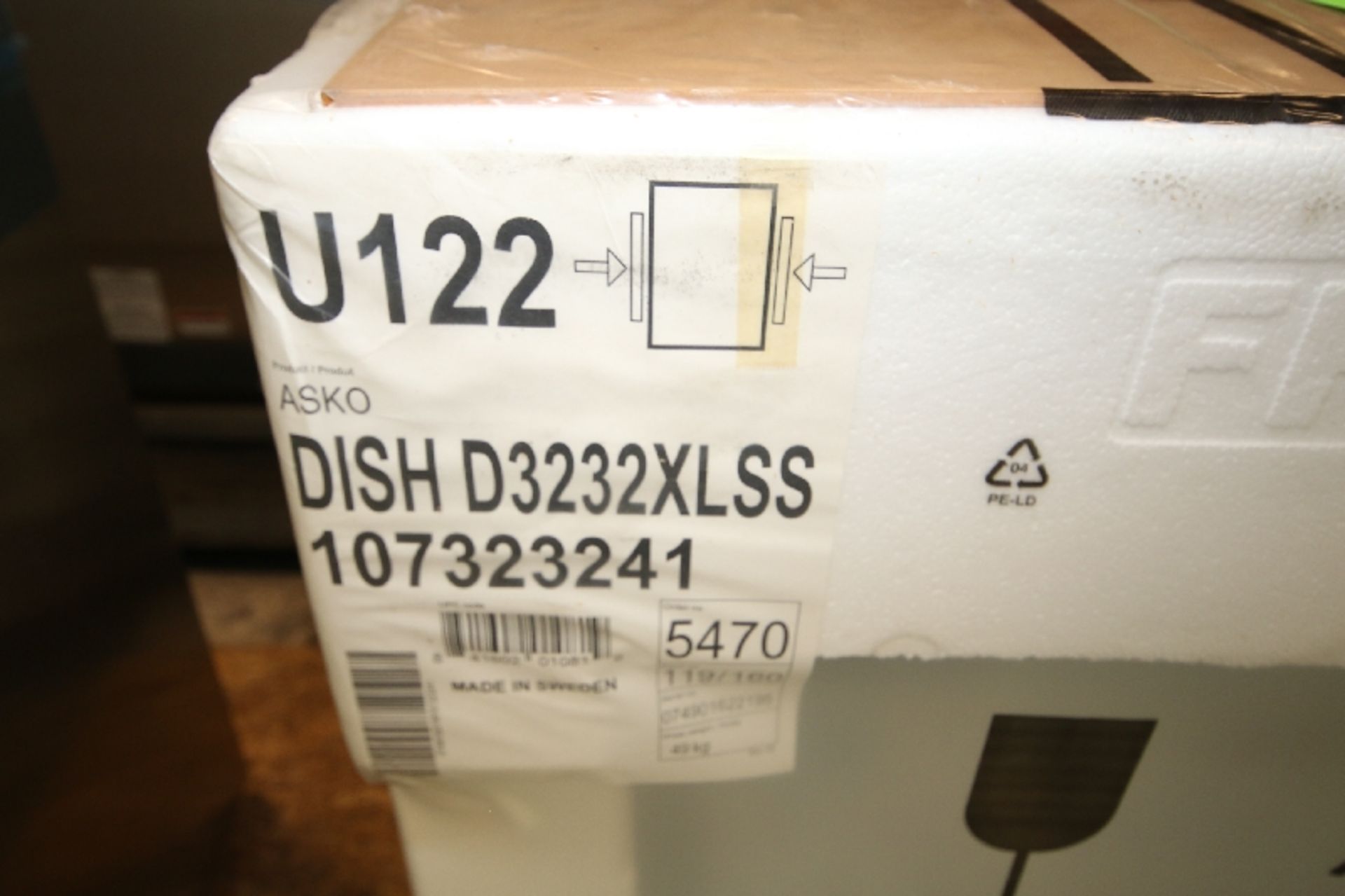 New Asko S/S Dishwasher, Model D3232XLSS107323241, S/N 074901622195 - Image 4 of 4