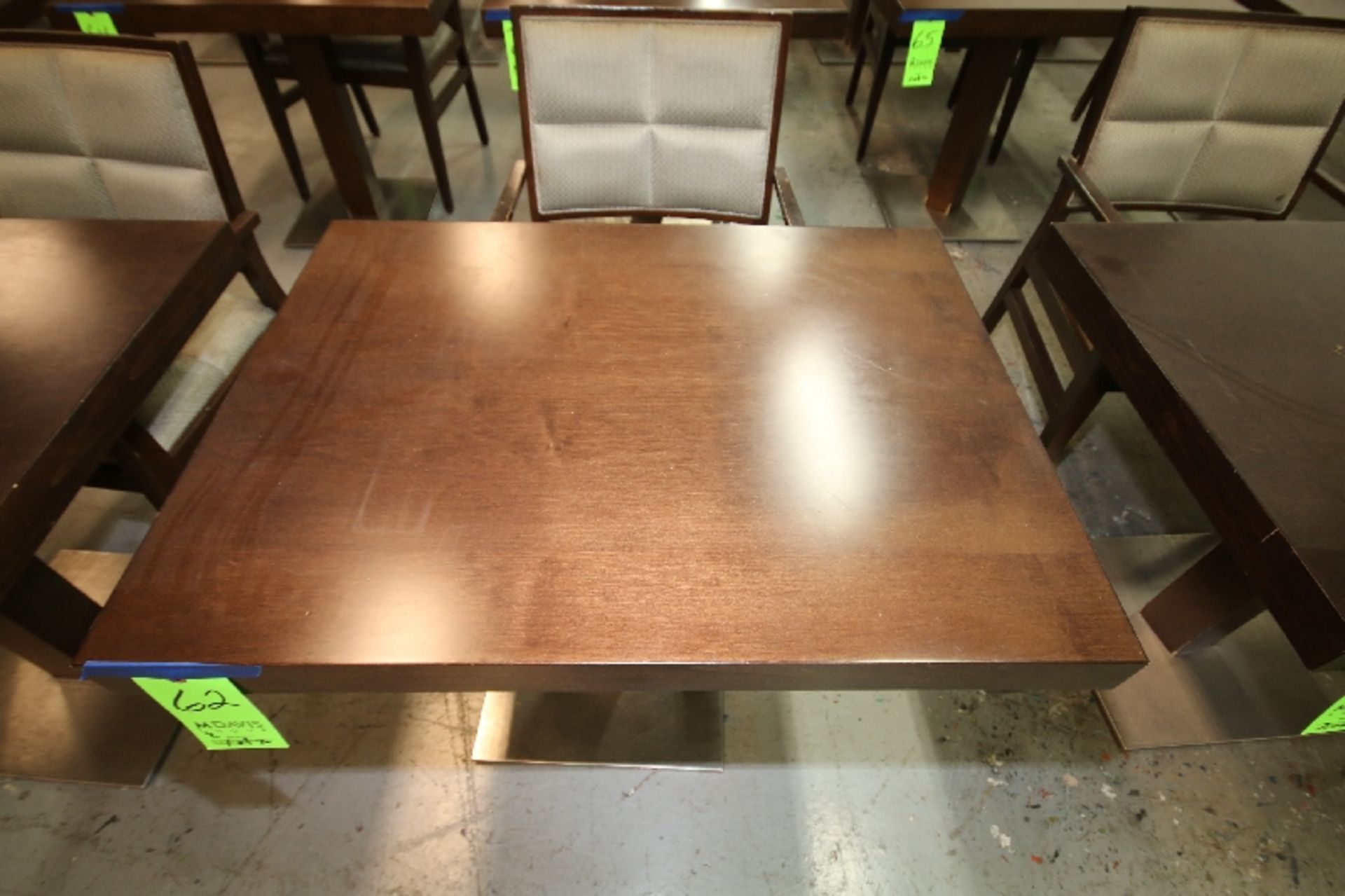 Aprox. 27" x 36" Walnut Color Wood Tables - Image 2 of 4