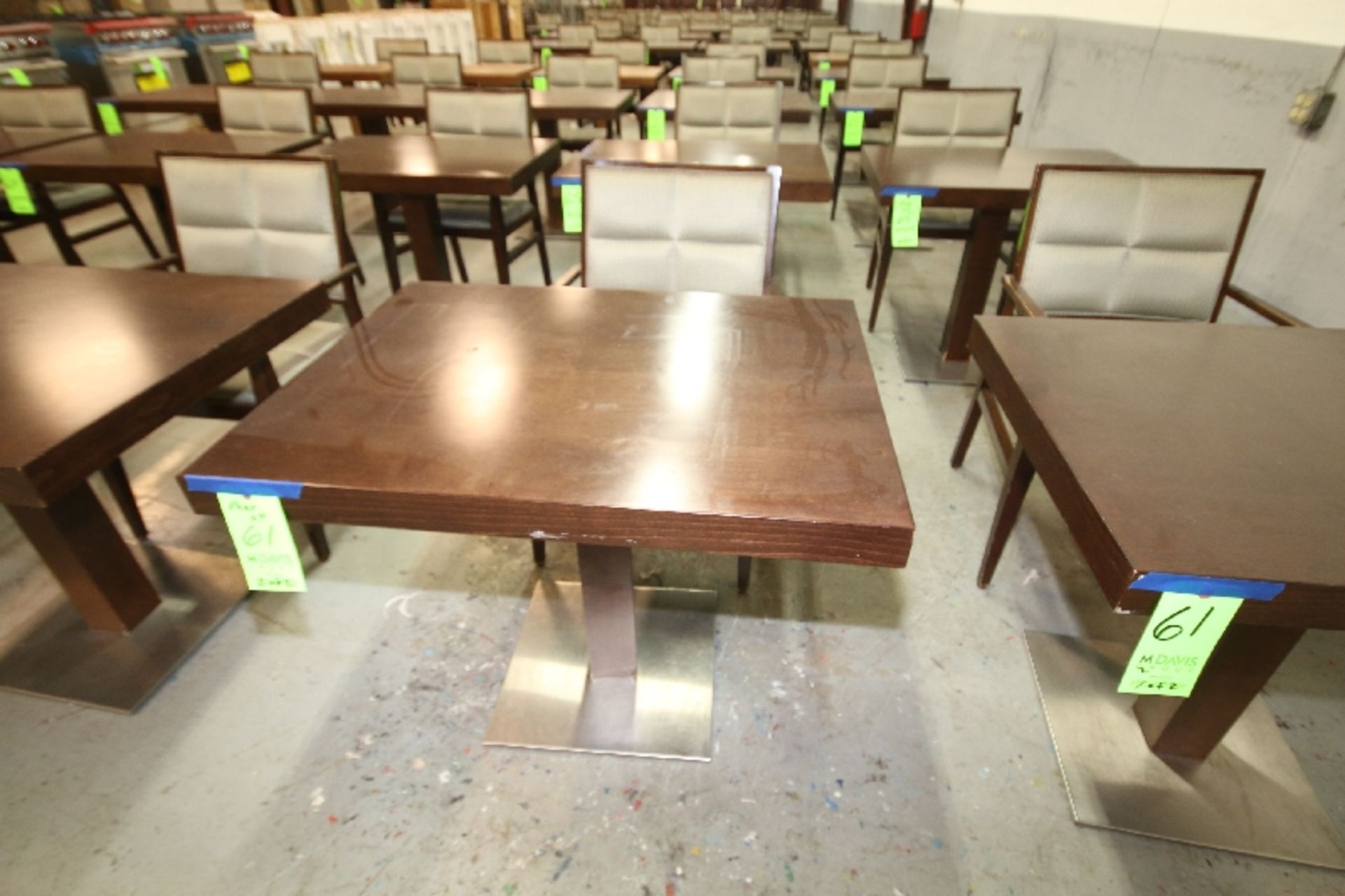 Aprox. 27" x 36" Walnut Color Wood Tables - Image 3 of 4