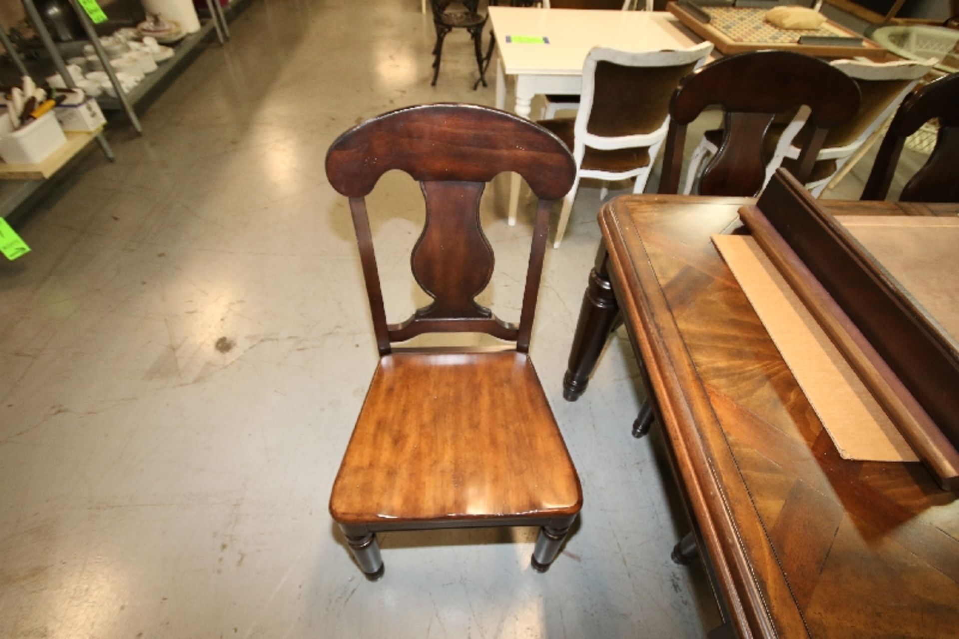 (8) Pc. Dark Wood 40" x 60" Dining Room Table with 24" Leaf and (6) Chairs - Image 4 of 6