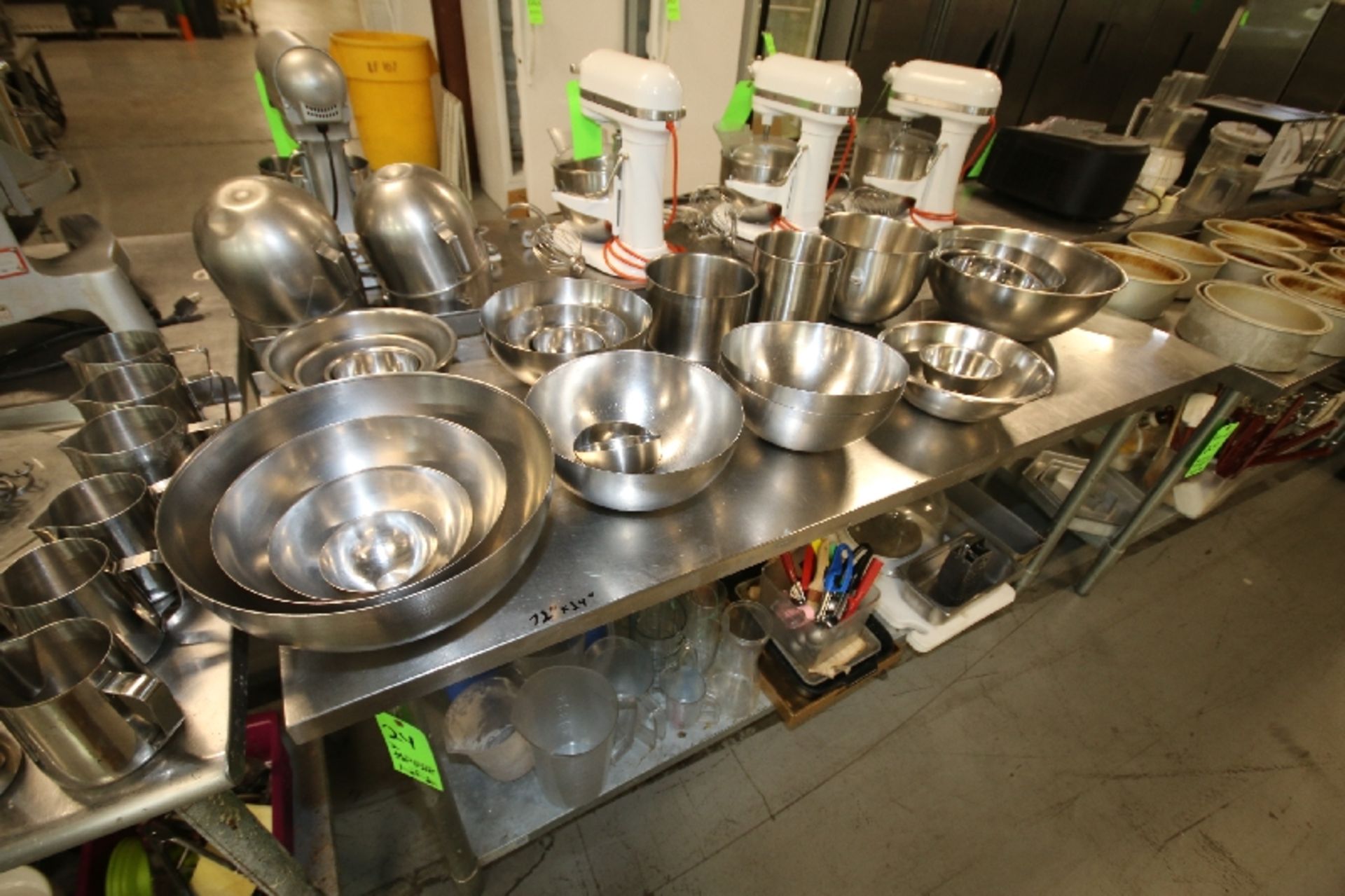 Assorted Bakery and Kitchen Supplies includes: Cake Pans, S/S Mixing Bowls, Expresso Tampers, - Image 2 of 9