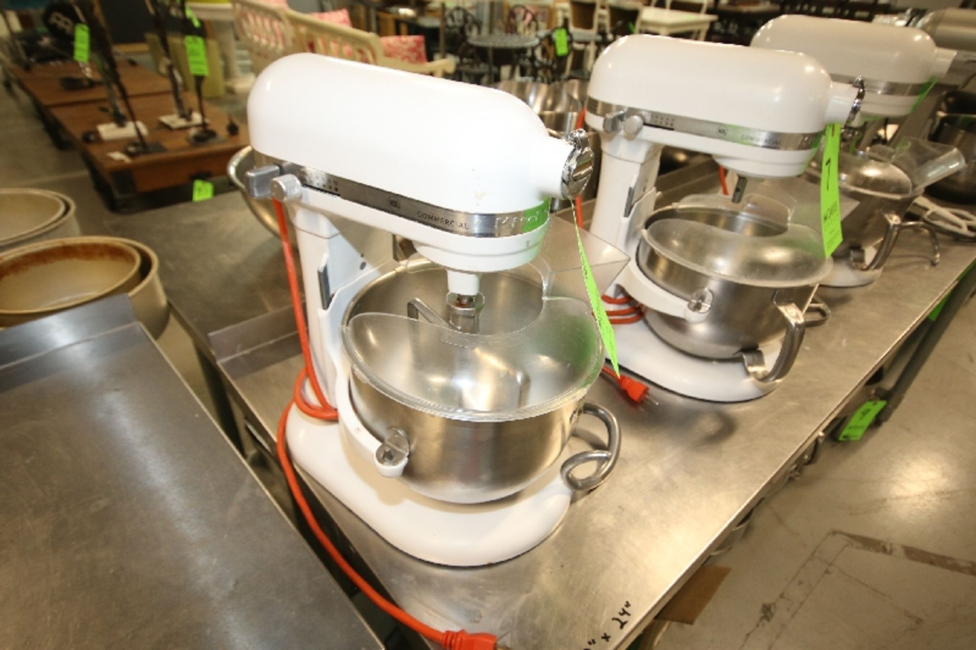 KitchenAid 7 Qt. Commercial Mixer, Model KSM7990WHO, S/N W24564683, 1.3 hp, 120 V with S/S Bowl,