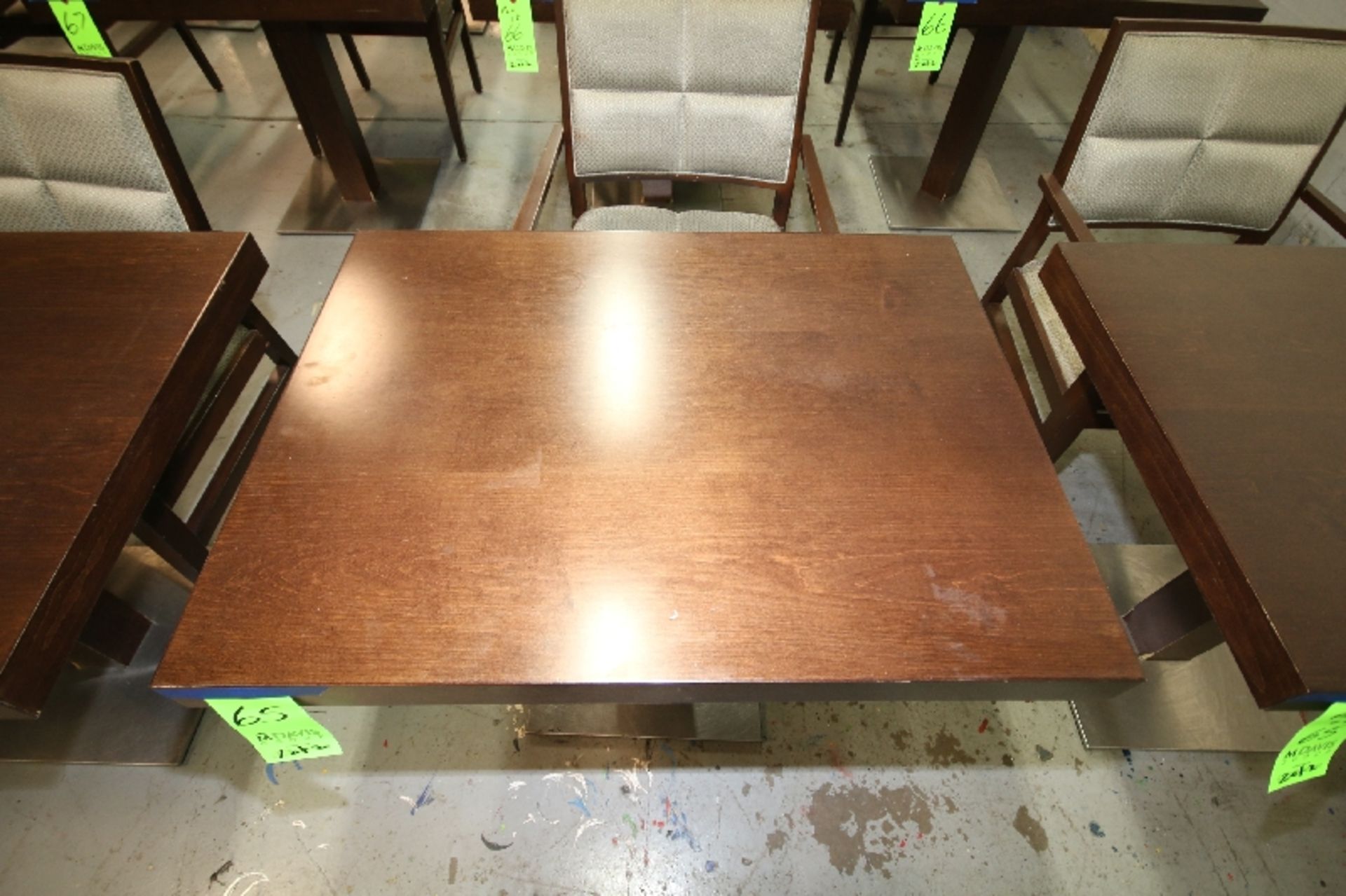 Aprox. 27" x 36" Walnut Color Wood Tables - Image 2 of 4