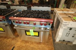 New Wolf 36" Professional Natural Gas Range Oven/6-Burner, Model R366, S/N 17225516 with S/S Finish