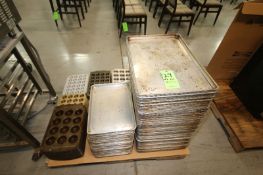 (172) Pcs. Assorted Trays and Pans includes (73) Aprox. 17" x 25" Aluminum Trays, (44) 17" x 12"