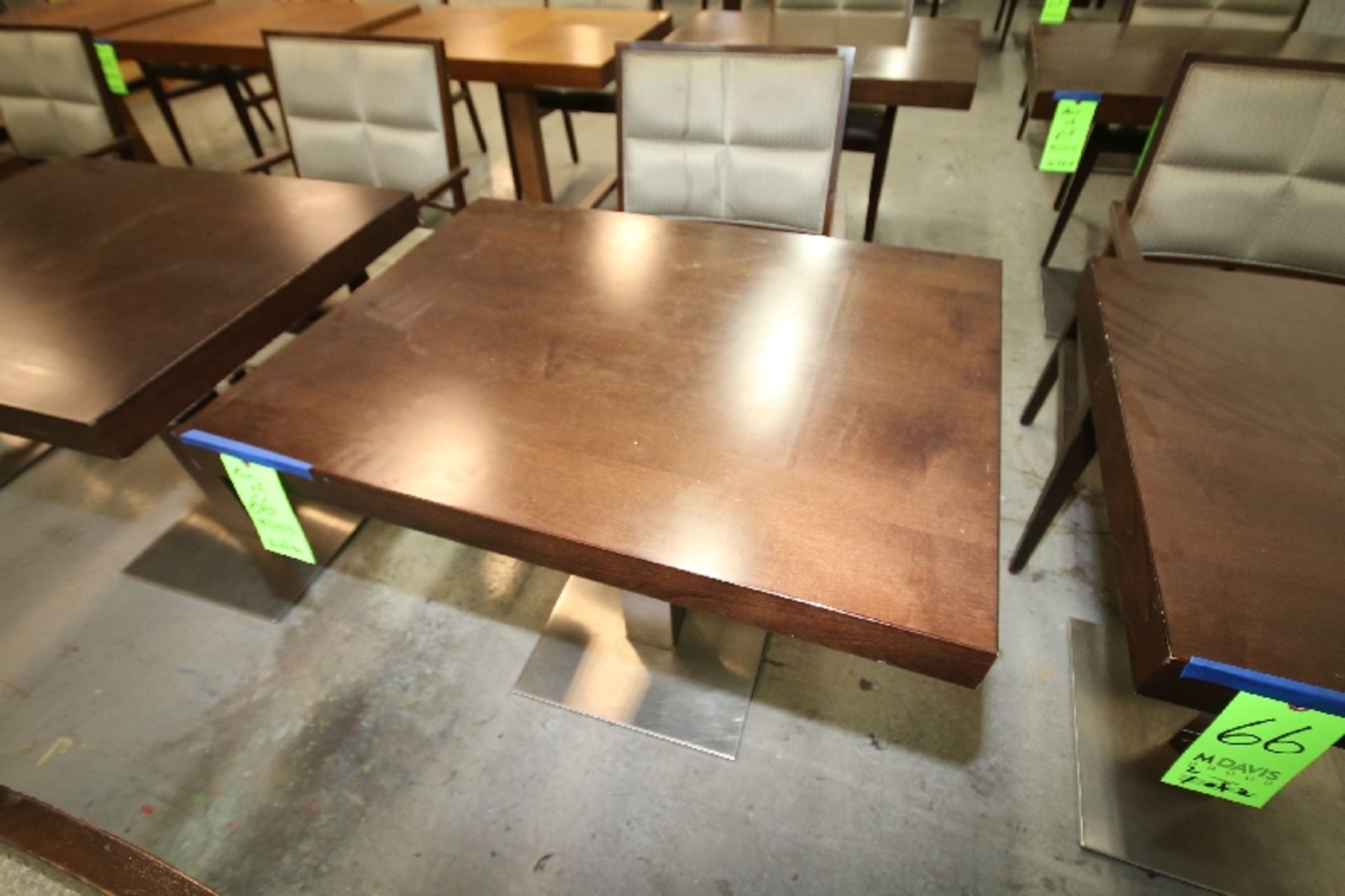 Aprox. 27" x 36" Walnut Color Wood Tables - Image 3 of 4