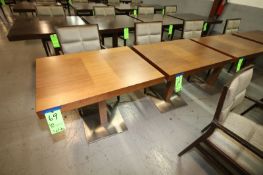 Aprox. 27" x 36" Pine Color Wood Tables