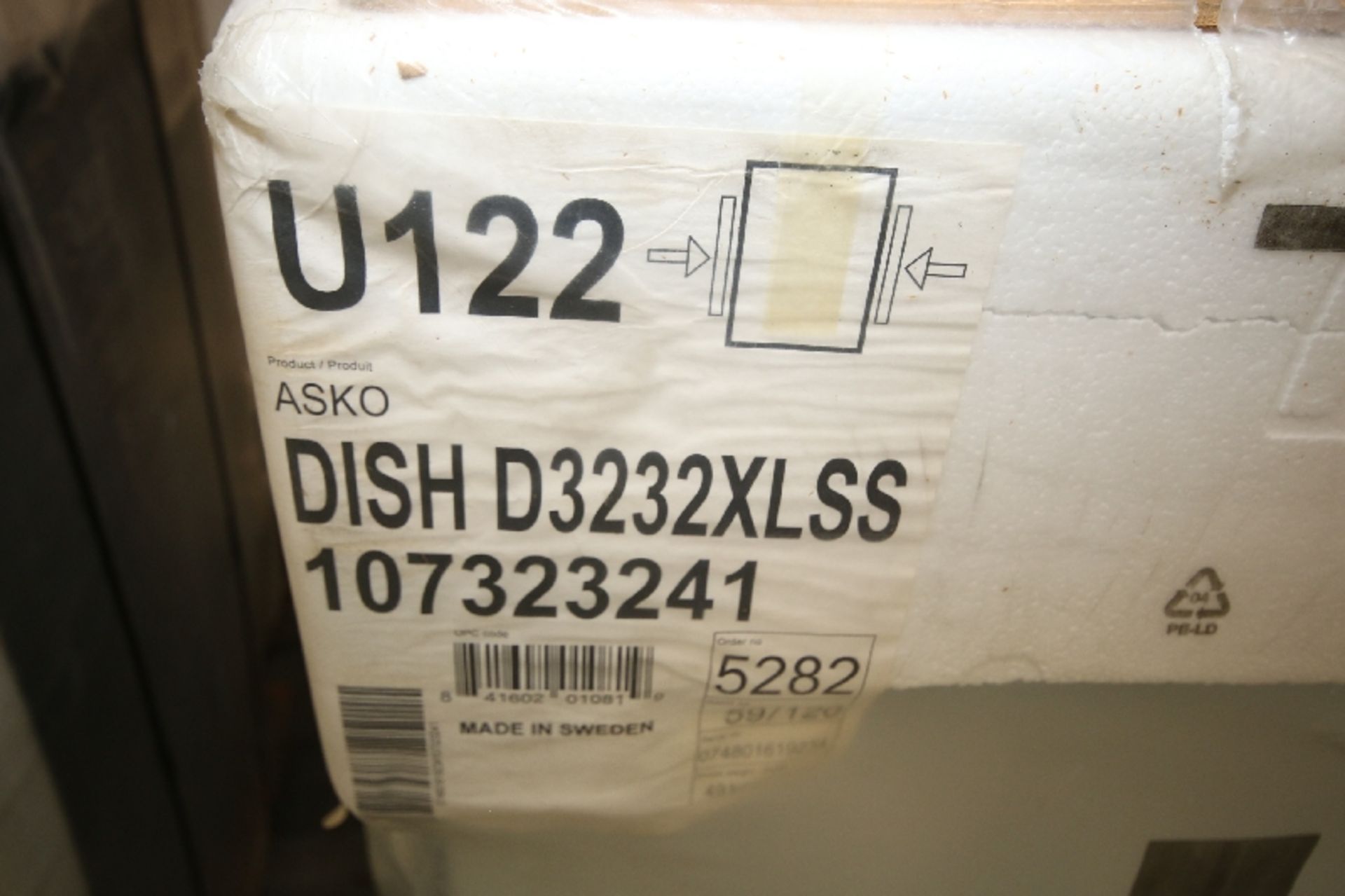 New Asko S/S Dishwasher, Model D3232XLSS107323241, S/N 074801619234 - Image 4 of 4