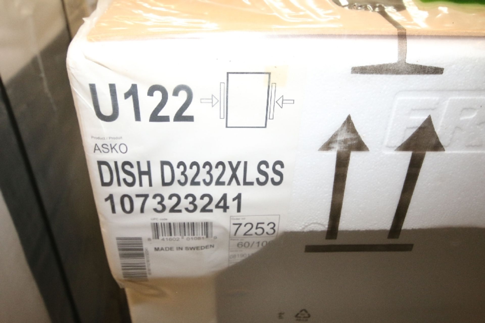New Asko S/S Dishwasher, Model D3232XLSS107323241, S/N 081901702788 - Image 4 of 4