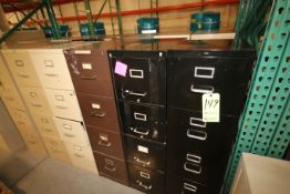 (7) Hon, Flex and Other 4-Drawer Letter Size File Cabinets