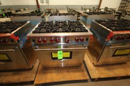 New Wolf 36" Professional Natural Gas Range Oven/6-Burner, Model R366, S/N 17225044 with S/S Finish