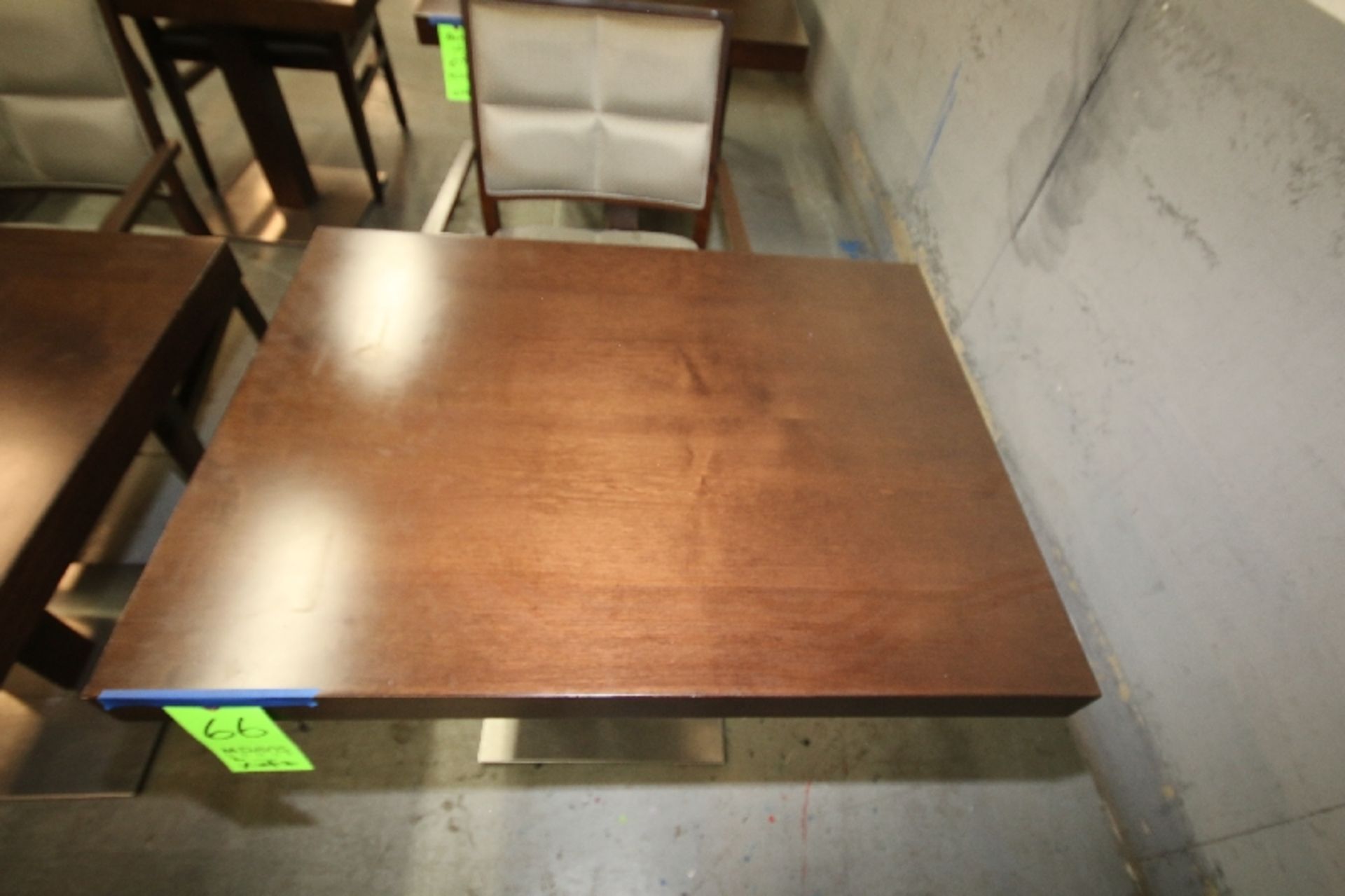Aprox. 27" x 36" Walnut Color Wood Tables - Image 2 of 4