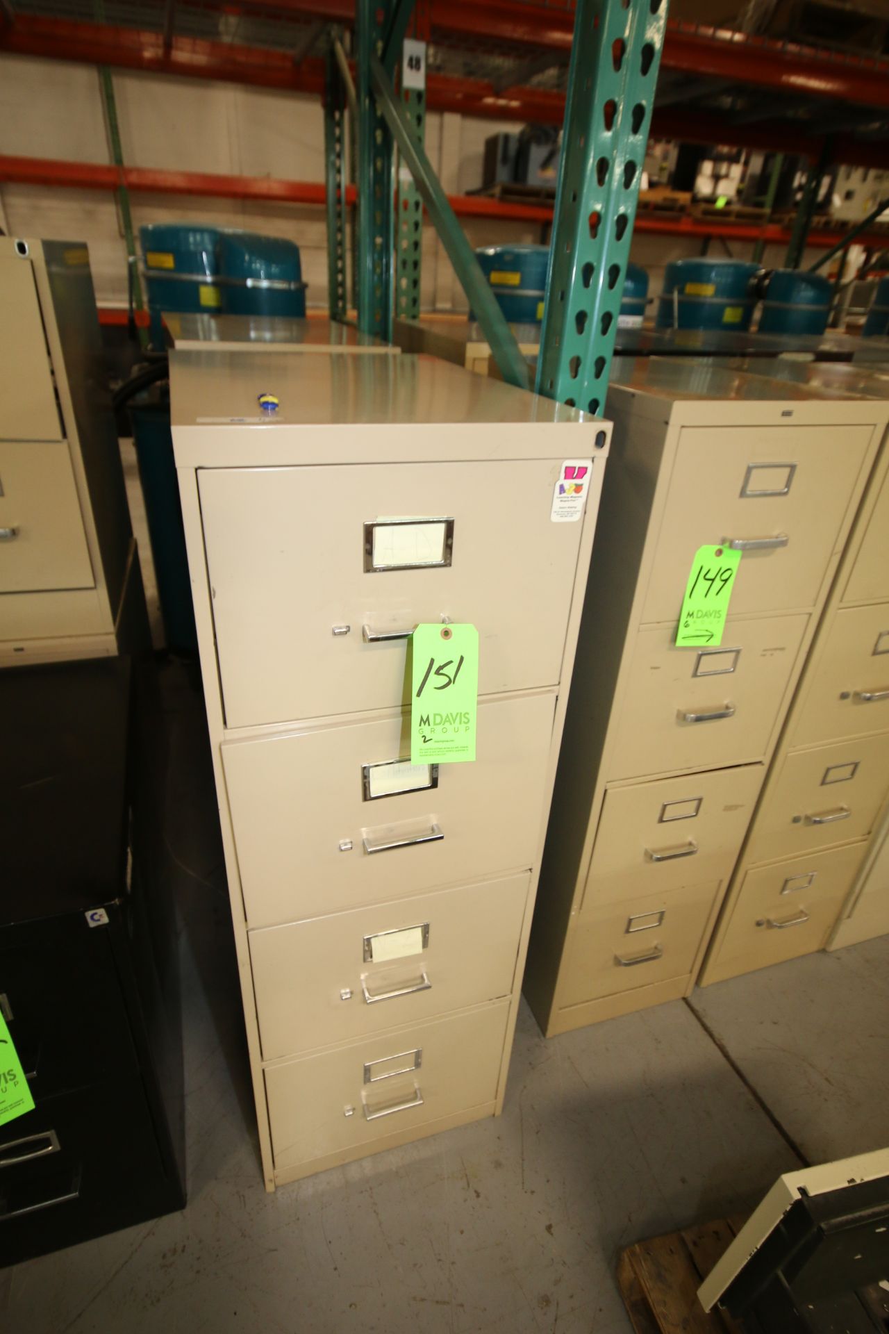 (2) 4-Drawer Legal Size File Cabinets