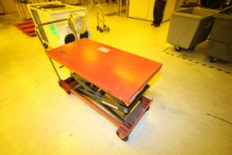 Dayton Aprox. 48” L x 24” W, 1,500 lb. Capacity Scissorlift Hydraulic Portable Lift Table/