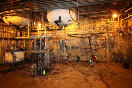 Installed S/S Piping Throughout 1st Floor Blending Room includes Up to 3” S/S Pipe, Most 304 Type,