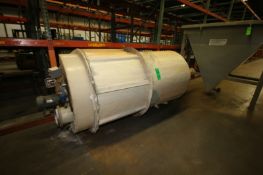 Poly Cone Bottom Waste Water Holding Tanks, with Agitation, Overall Dims.: Aprox. 85"L x 50" Dia.,